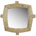 Gfancy Fixtures Wooden Square Wall Mirror, Natural GF3096891